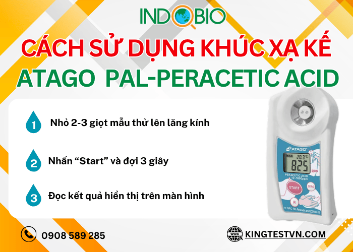 Cách sử dụng máy test paa PAL-Peracetic acid